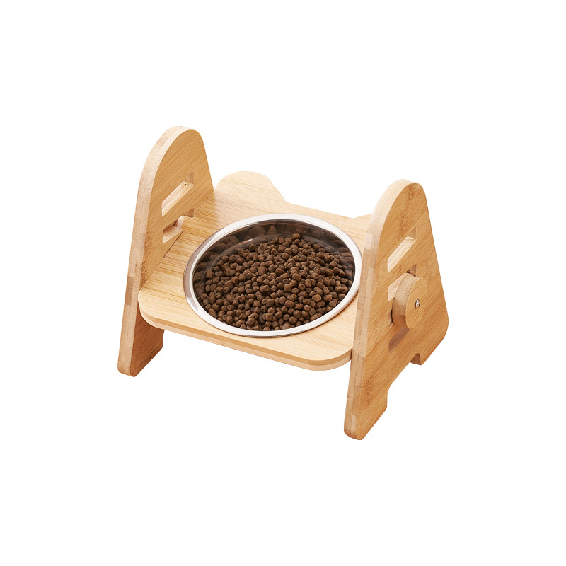 Bamboo frame stainless steel single bowl set