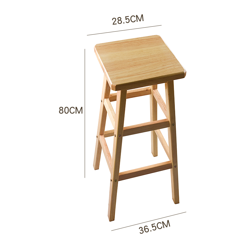 Square stool panel width 30CM high 80cm