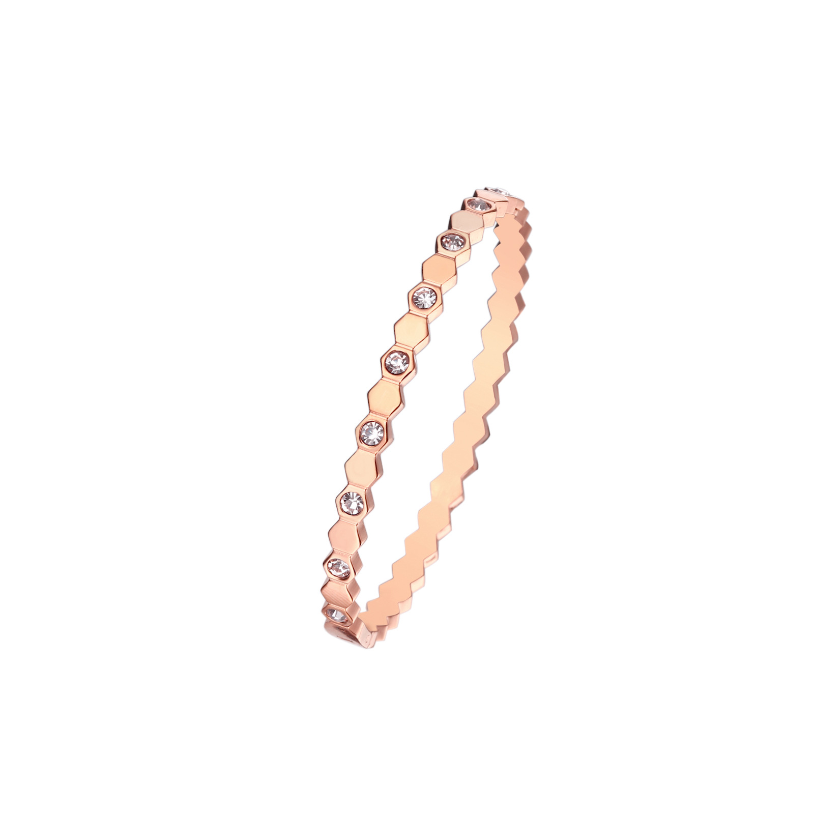 Rose gold with diamond