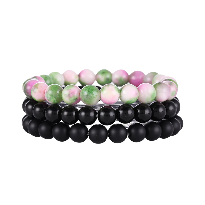 Peach blossom jade - glossy black - frosted black