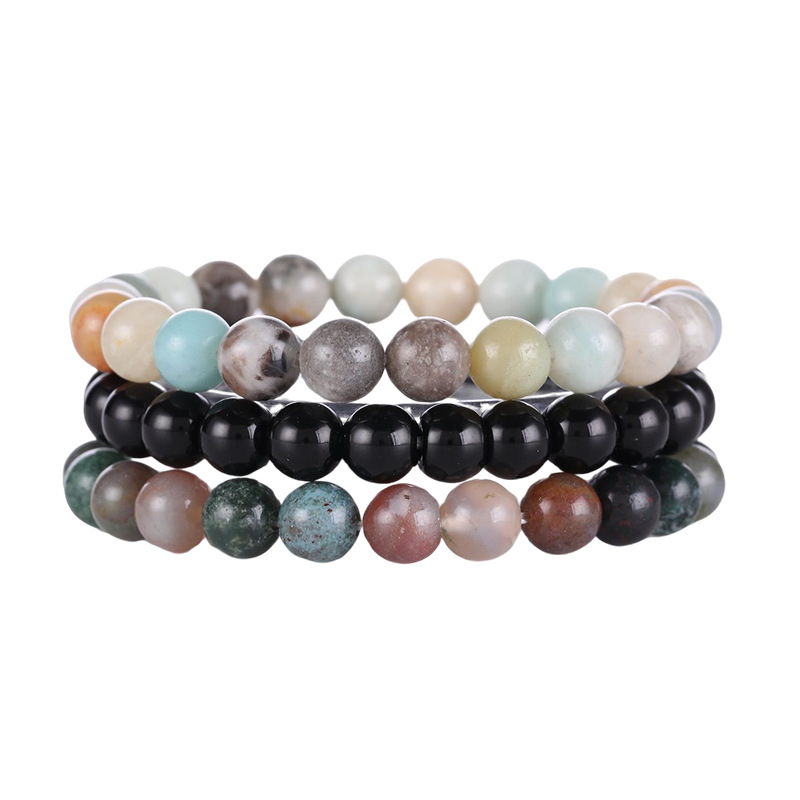 Amazon - Glossy black - Indian agate