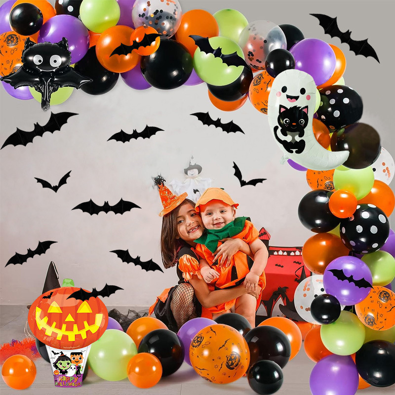 All Saints Ghost Black Cat arch balloon set