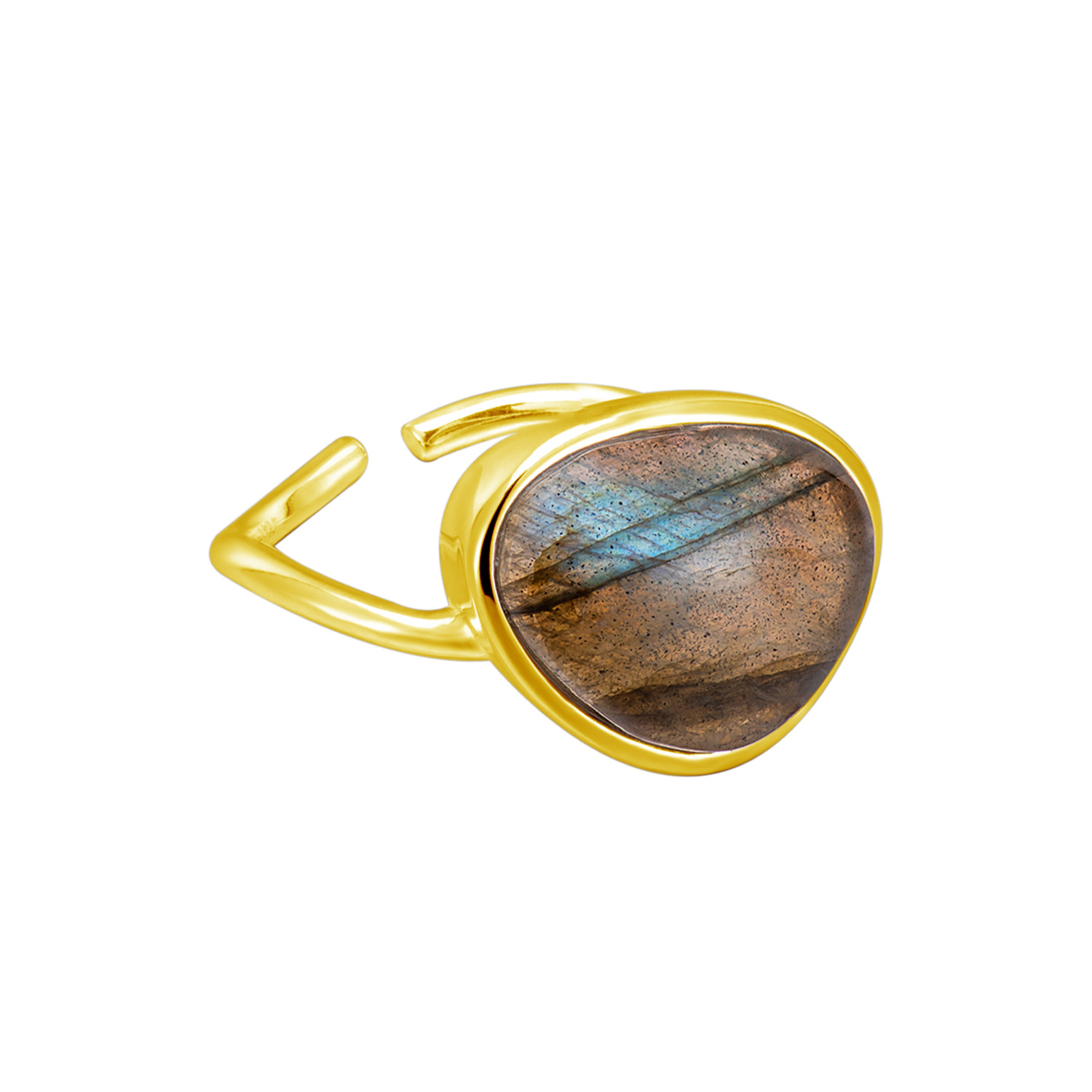 Moonstone yellow gold