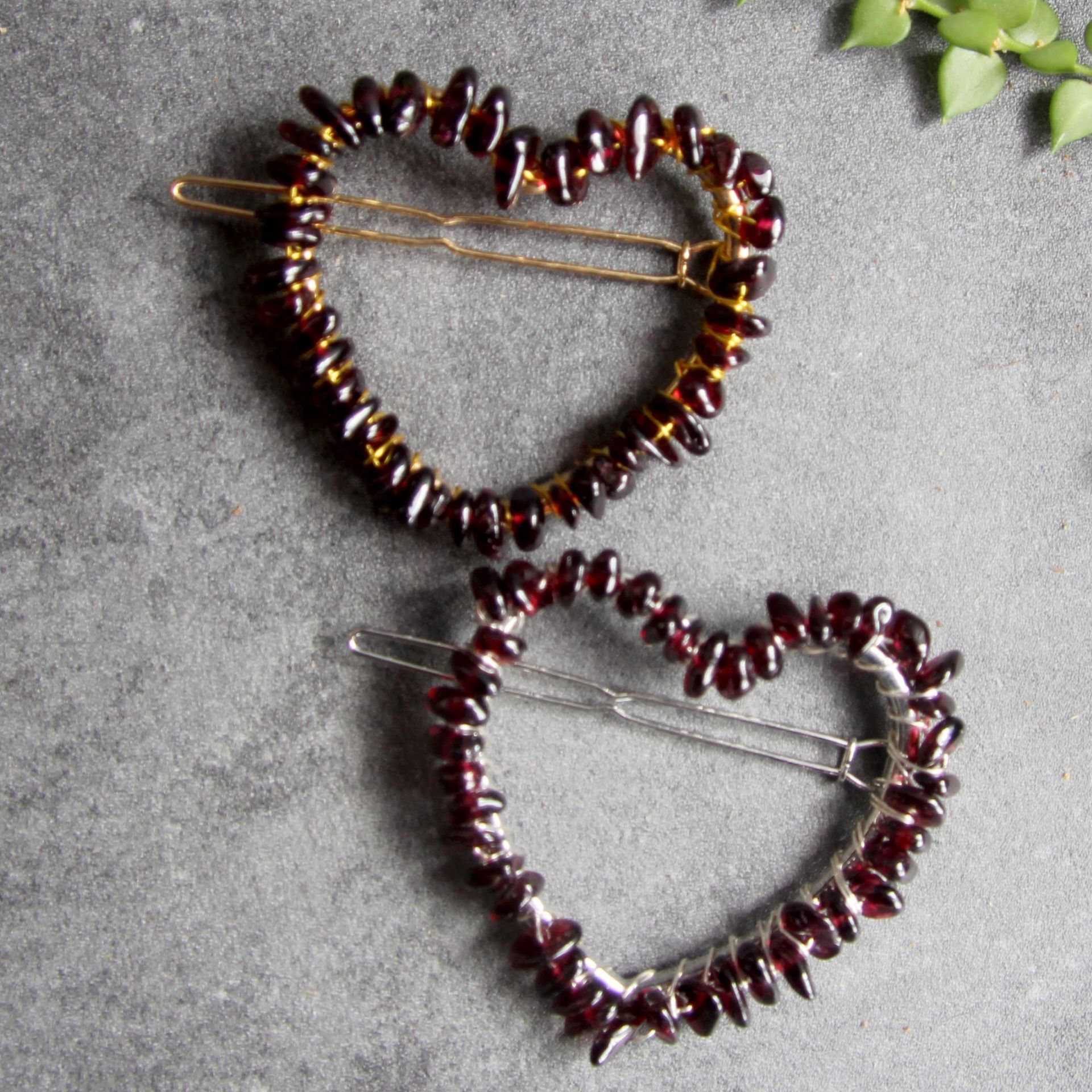 Garnet Gold heart