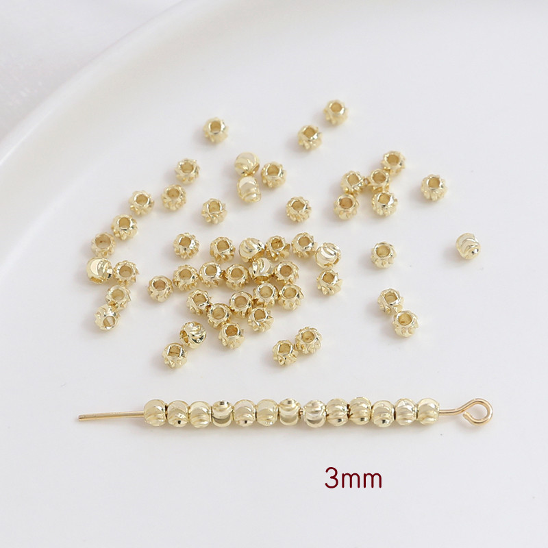 Transverse grain 3mm 14K gold