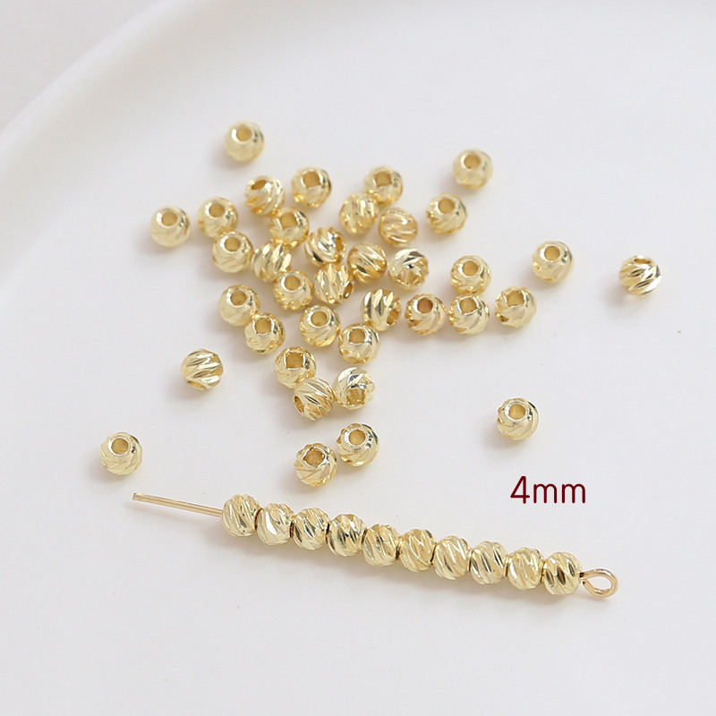 Twill 4mm 14K gold