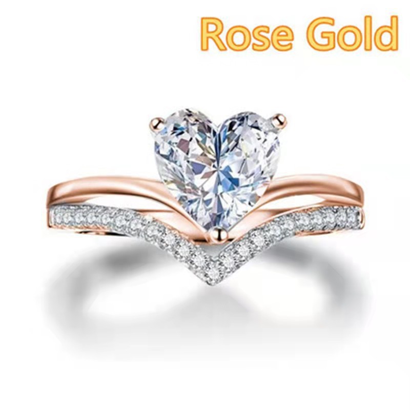 rose gold color US Size #5