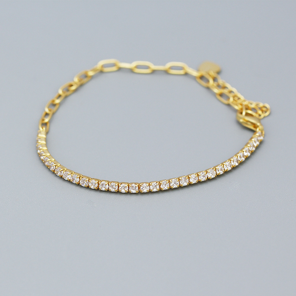 2:Yellow gold (white stone)