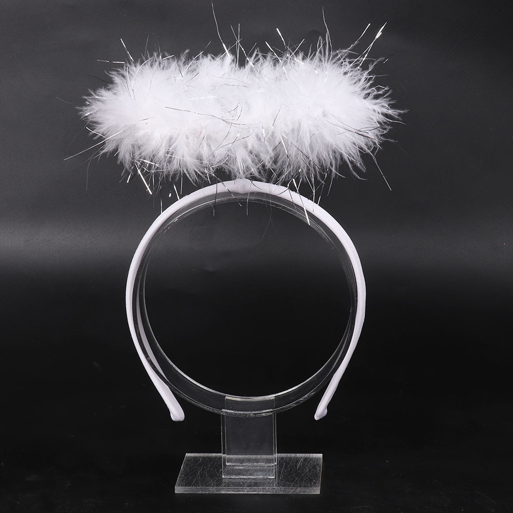 white hair accessory