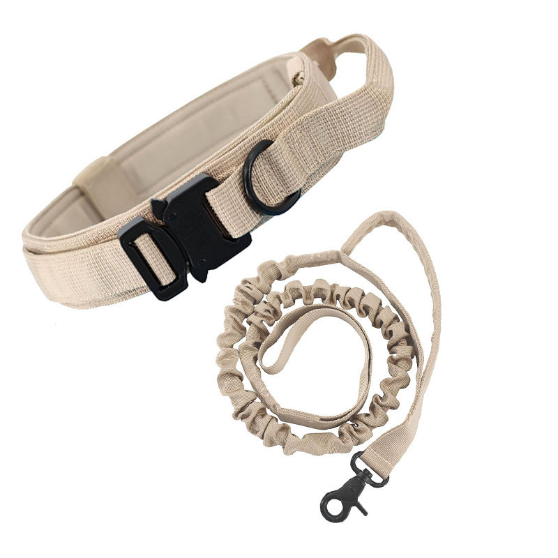 Khaki - collar lead rope