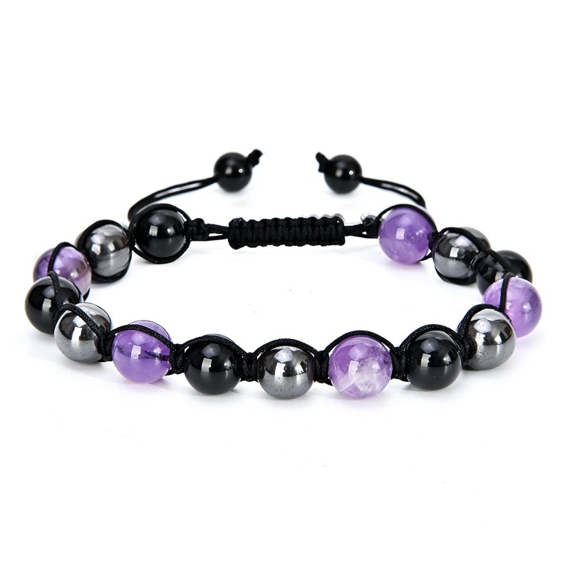 1:Black magnet , amethyst , obsidian