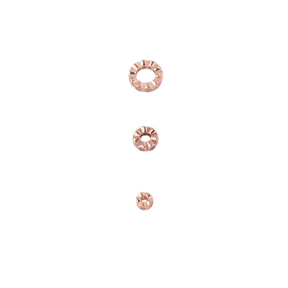 rose gold color plated 4mm