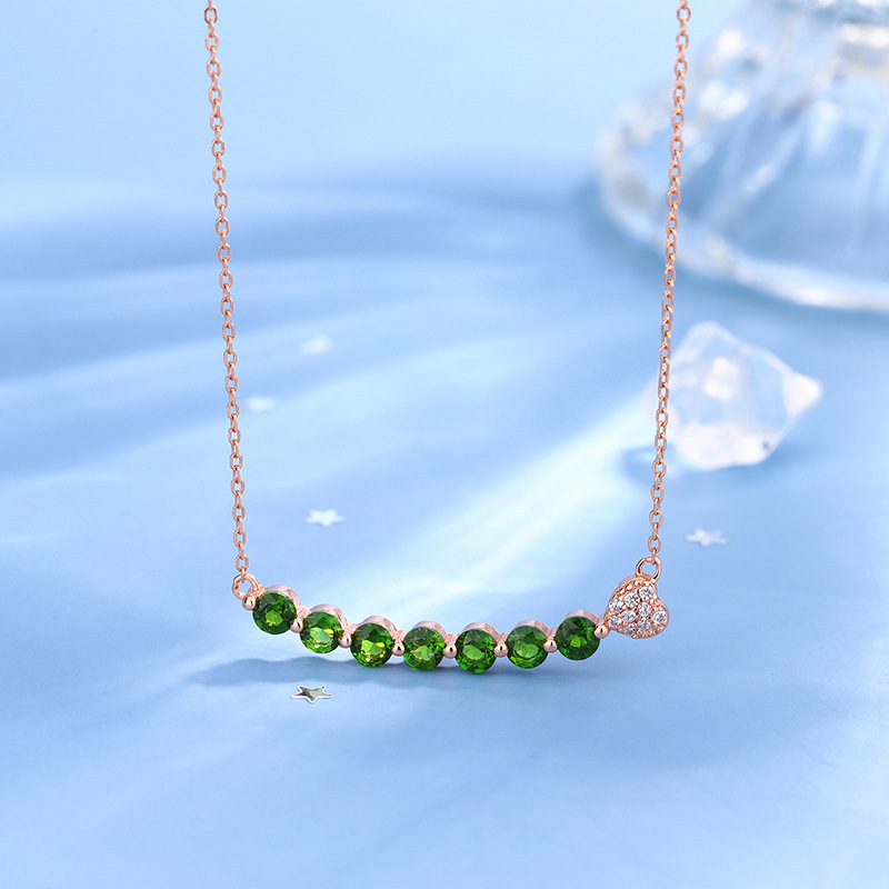 Diopside rose gold