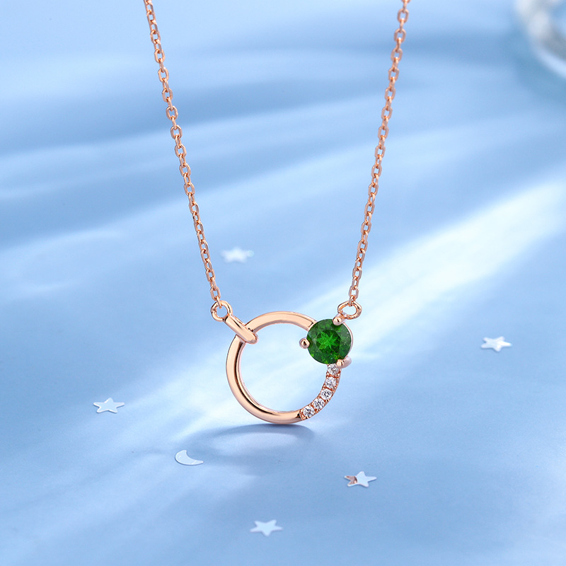 Diopside rose gold