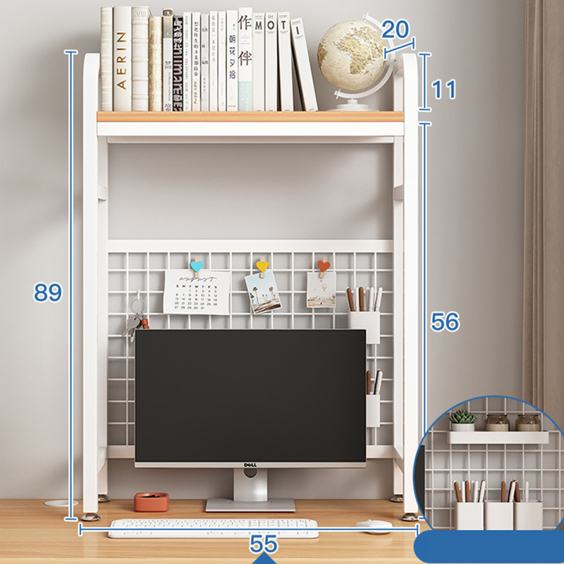 55*20*89cm Single story - rain silver oak white frame