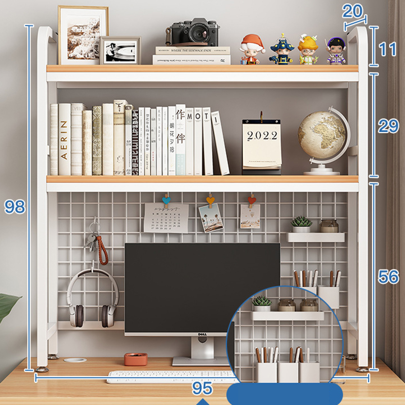 95*20*98cm Double - rain silver oak white frame