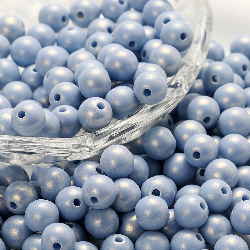 blue 8mm- Hole 2mm (50 pieces)