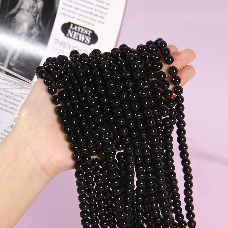 16  Black Agate4mm/93pcs