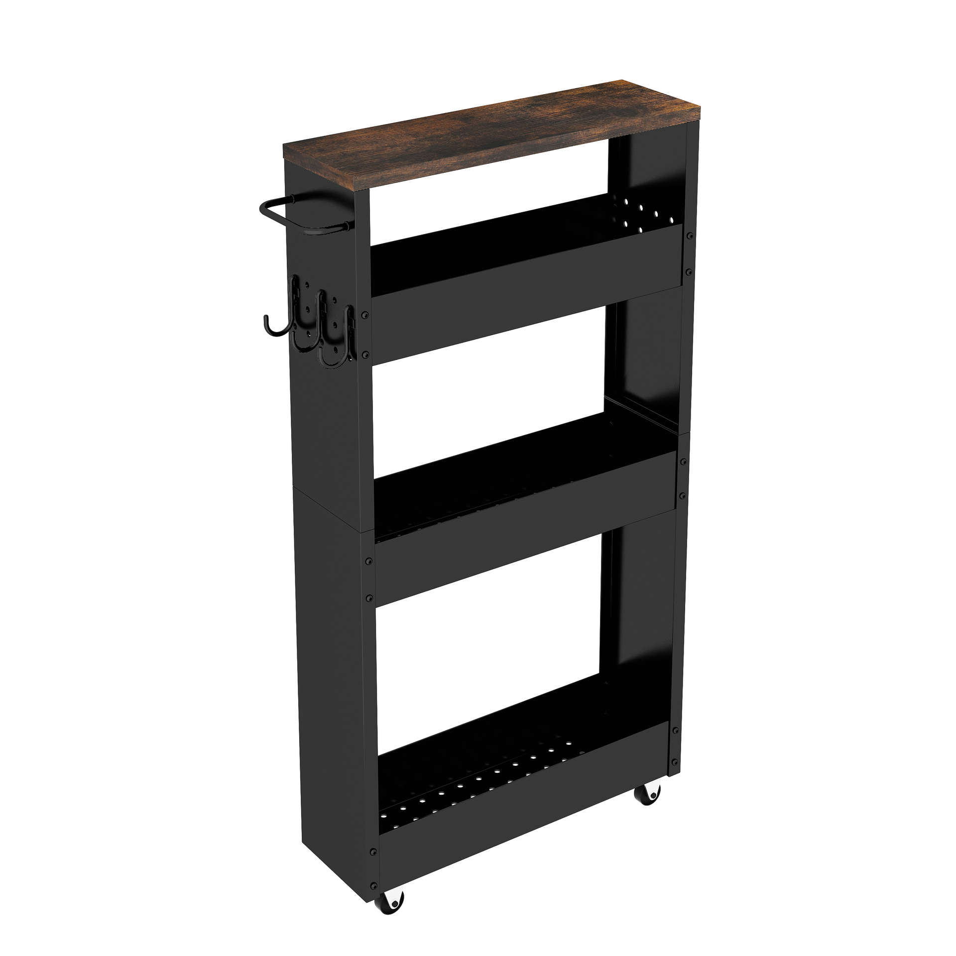 4 layer Hole Board seam cabinet black