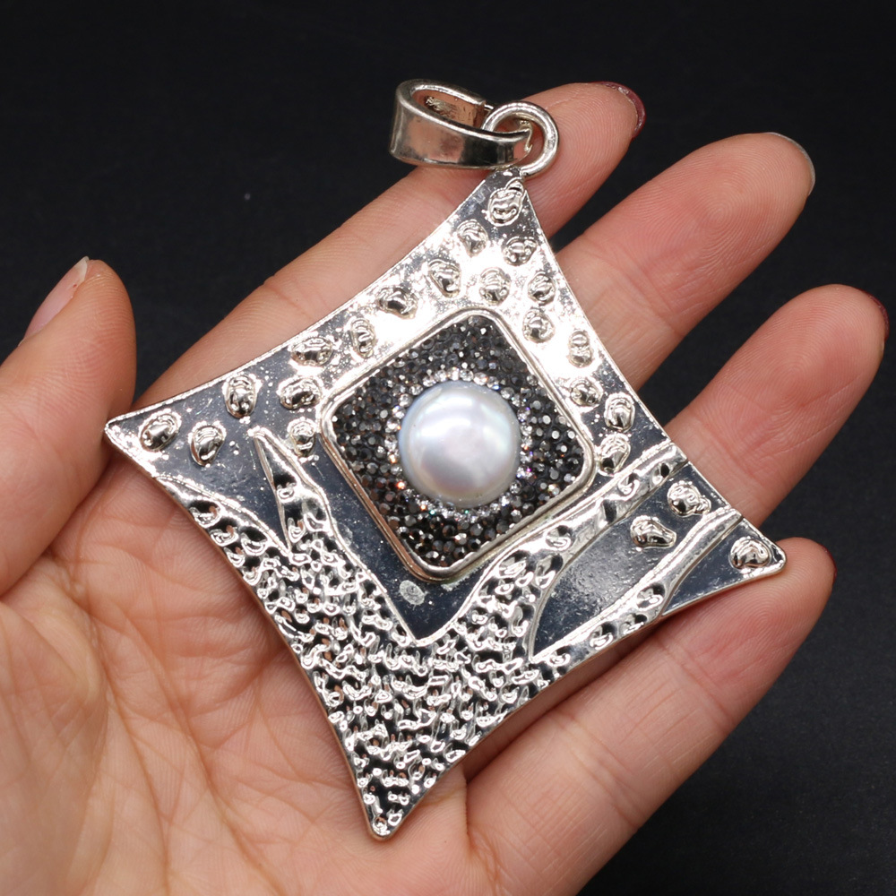 Silver square 75x75mm