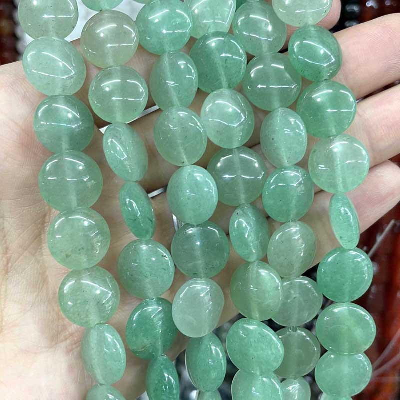 Green Aventurine 12 * 6mm about 33 teeth