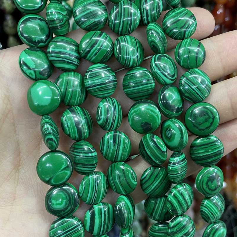 malachite 12 * 6mm about 33 teeth