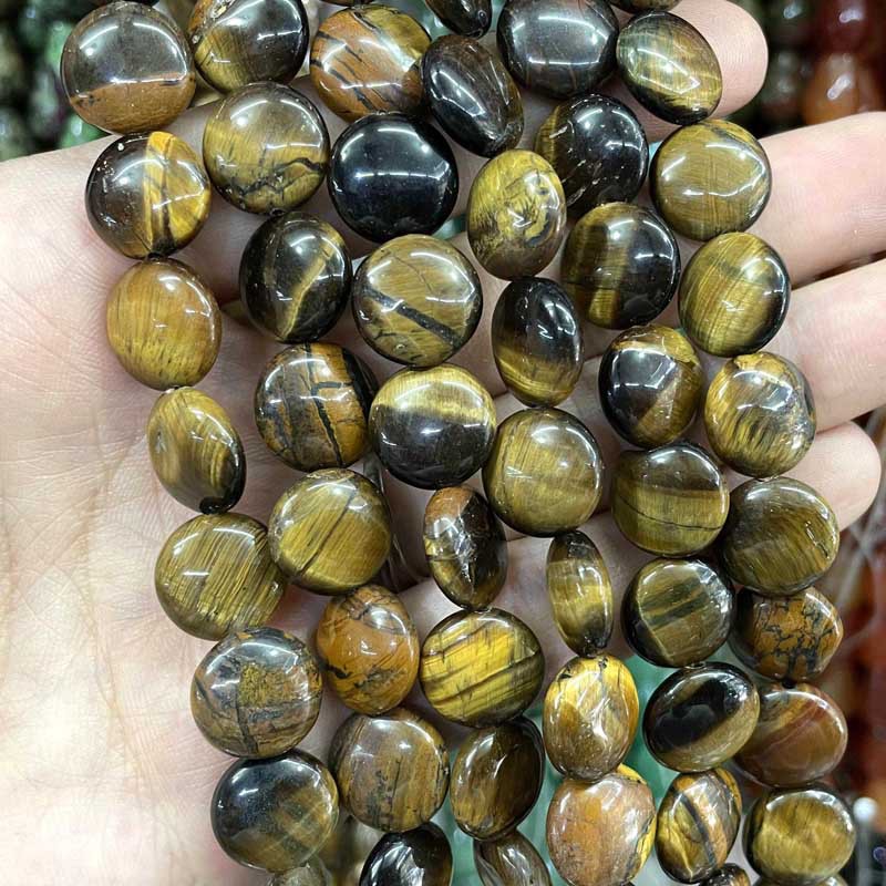 tiger eye 12 * 6mm about 33 teeth