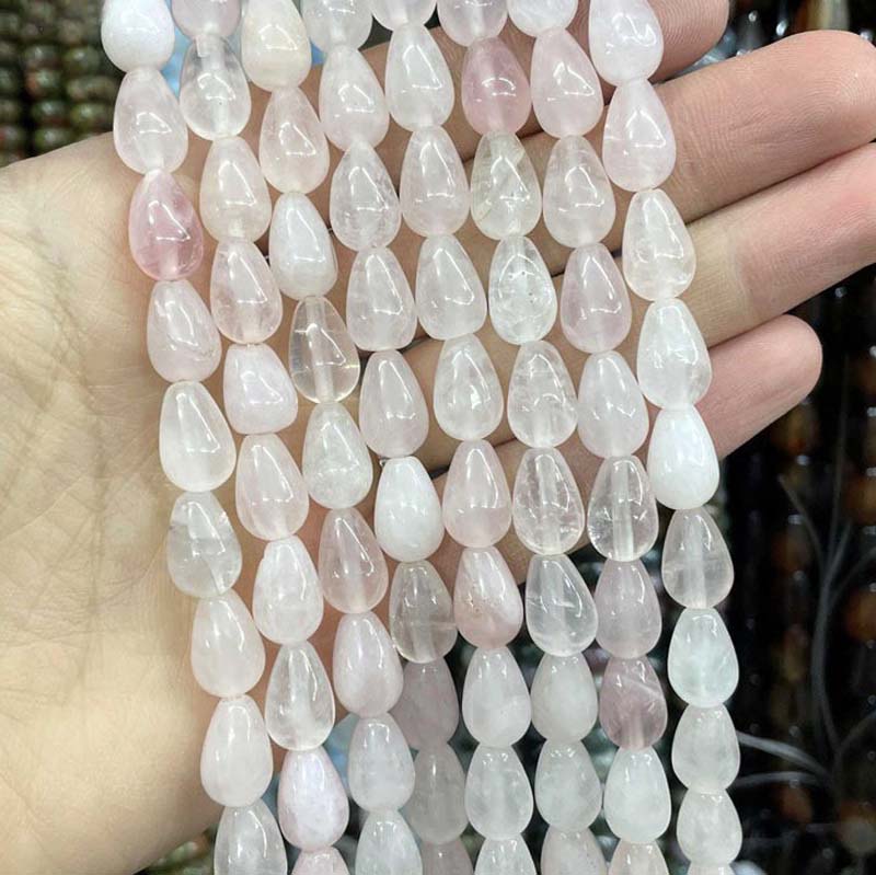 Rose Quartz 6 * 9mm about 44 teeth