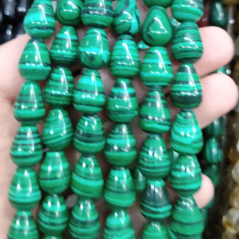 malachite 6 * 9mm about 44 teeth