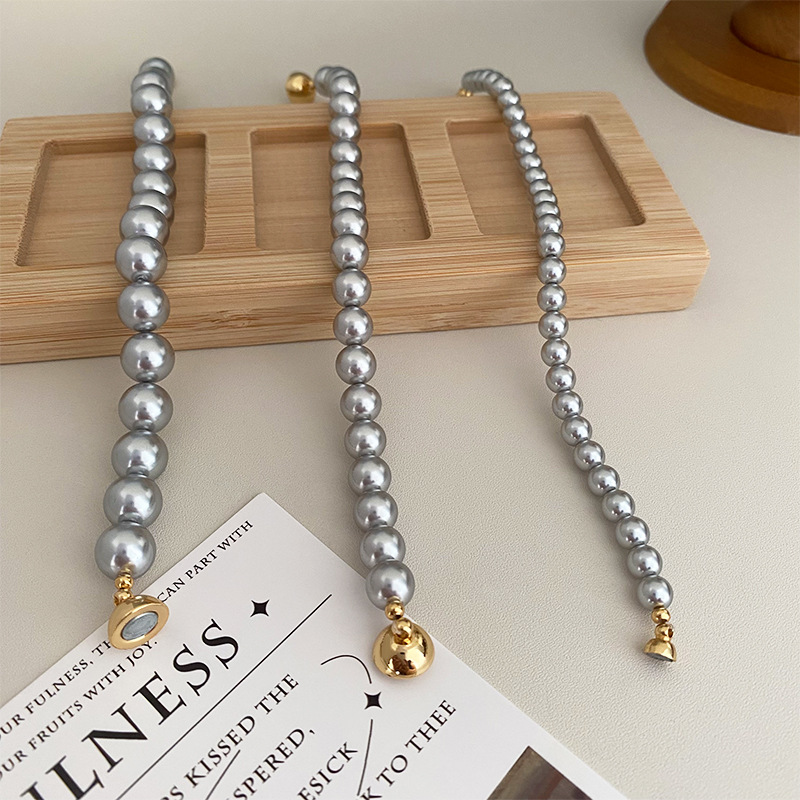 10mm silver gray-18.5 cm long