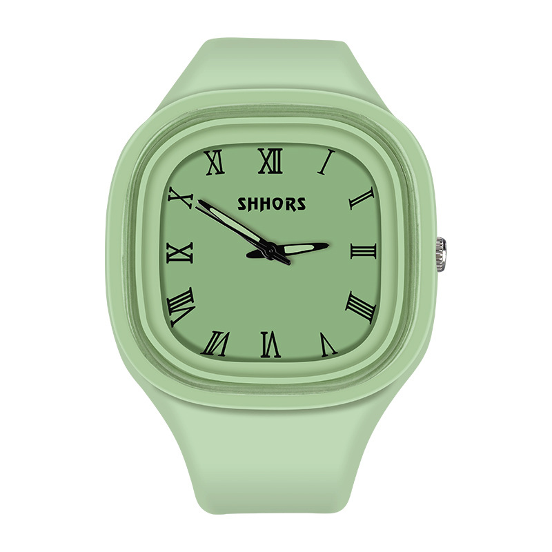 Roman dial-matcha green