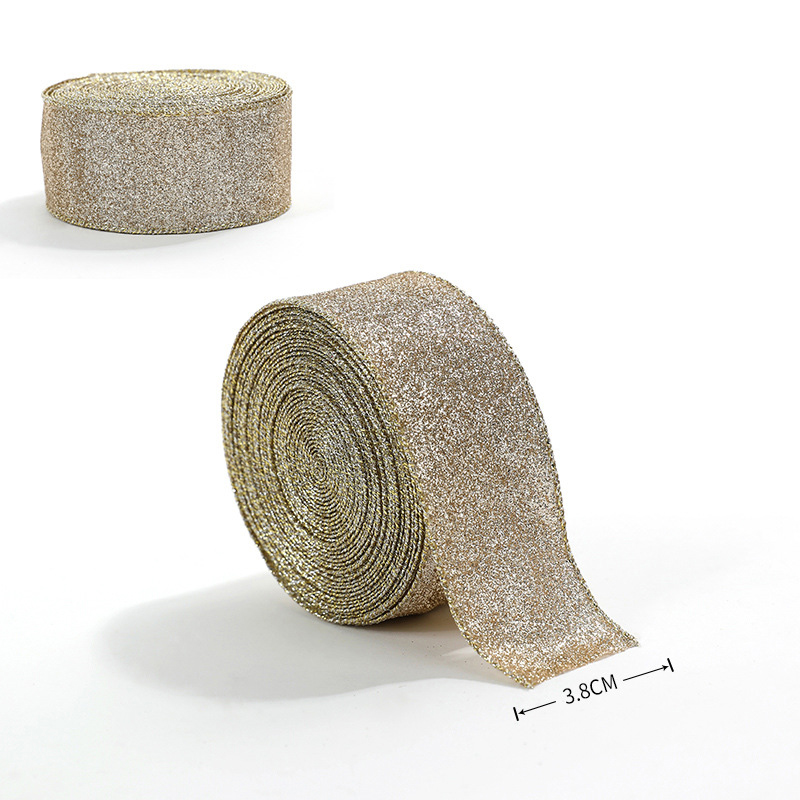 3.8 cm champagne-colored sticky powder