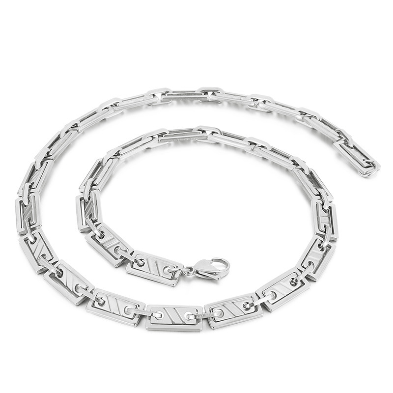 8:Steel necklace 8mm by 50cm