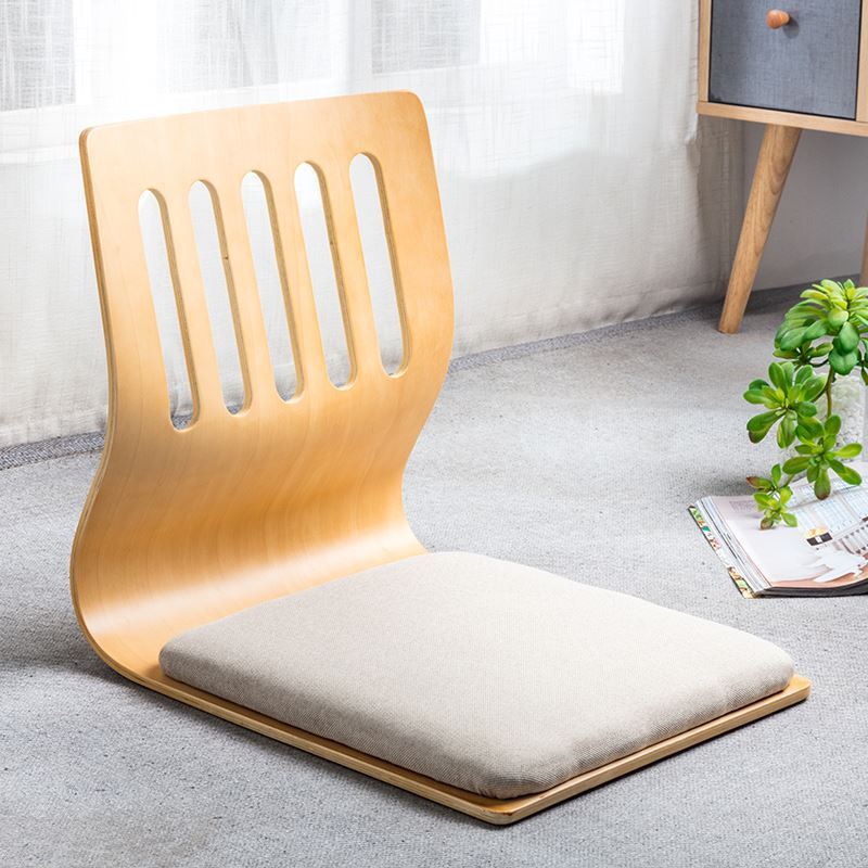 This wood five-hole shallow hemp thick sitting whole-B81