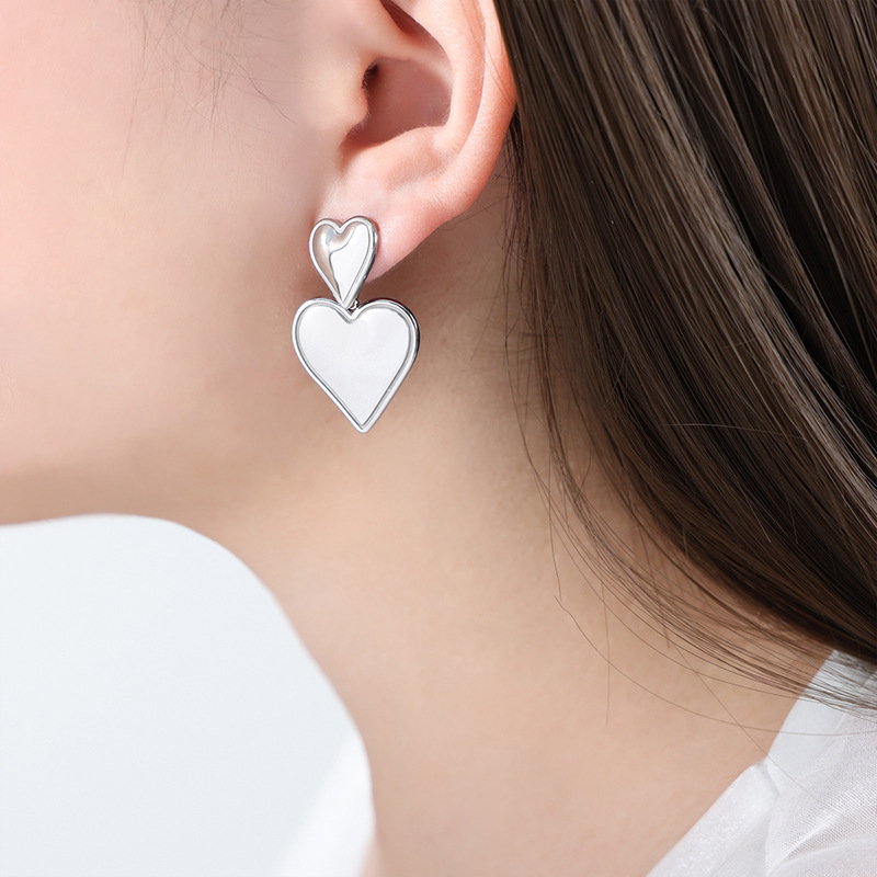 Steel earrings