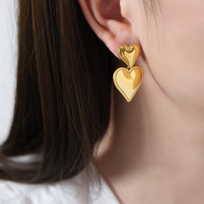 Gold earrings