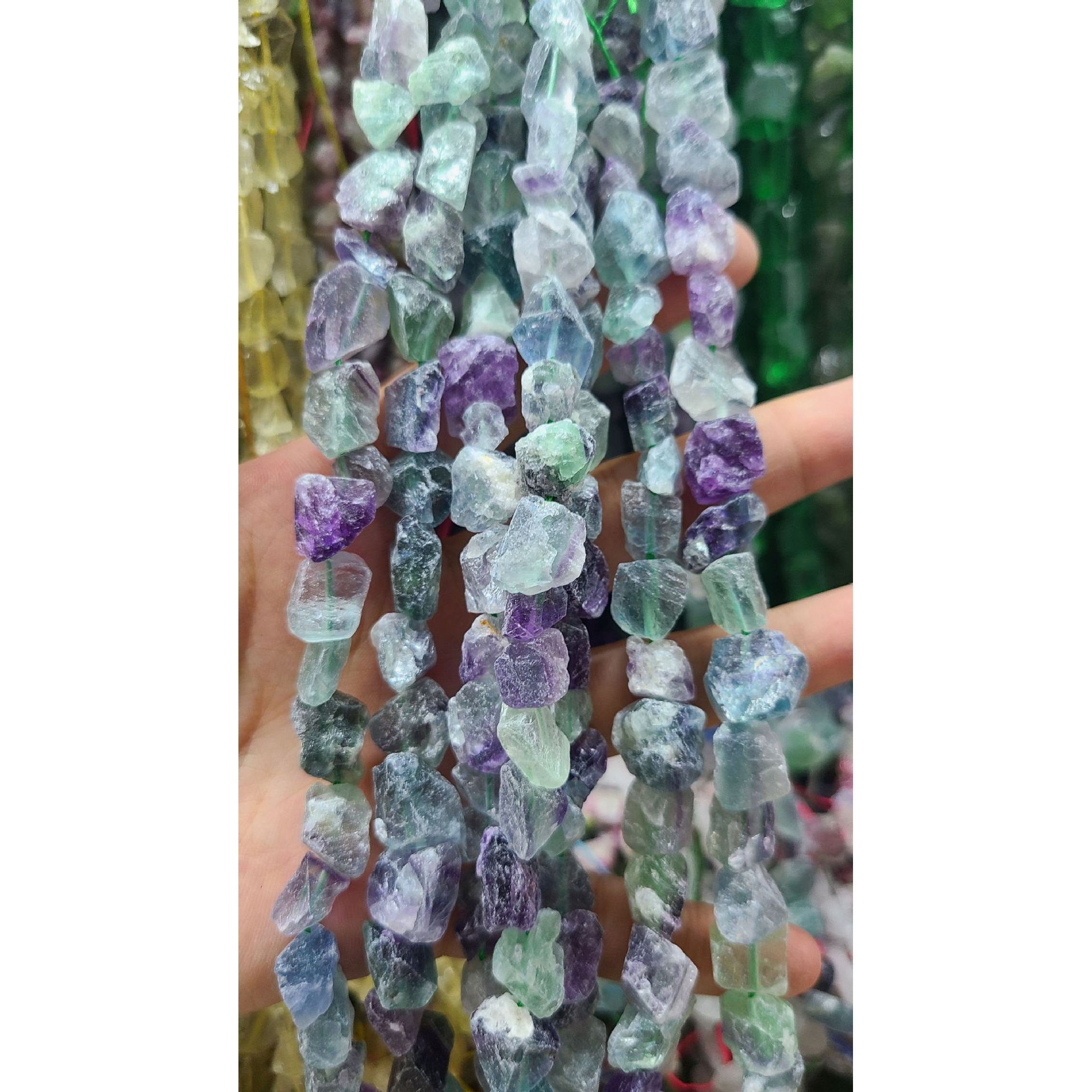 9 Colored Fluorite