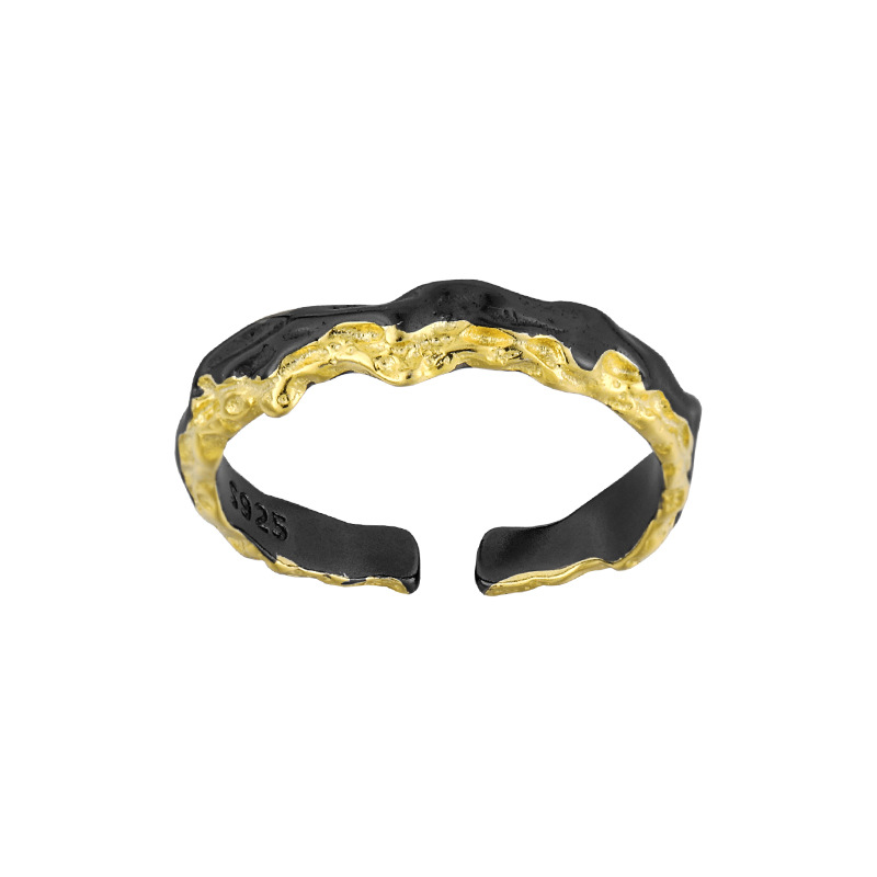 Narrow face [ black and 18K Gold ]