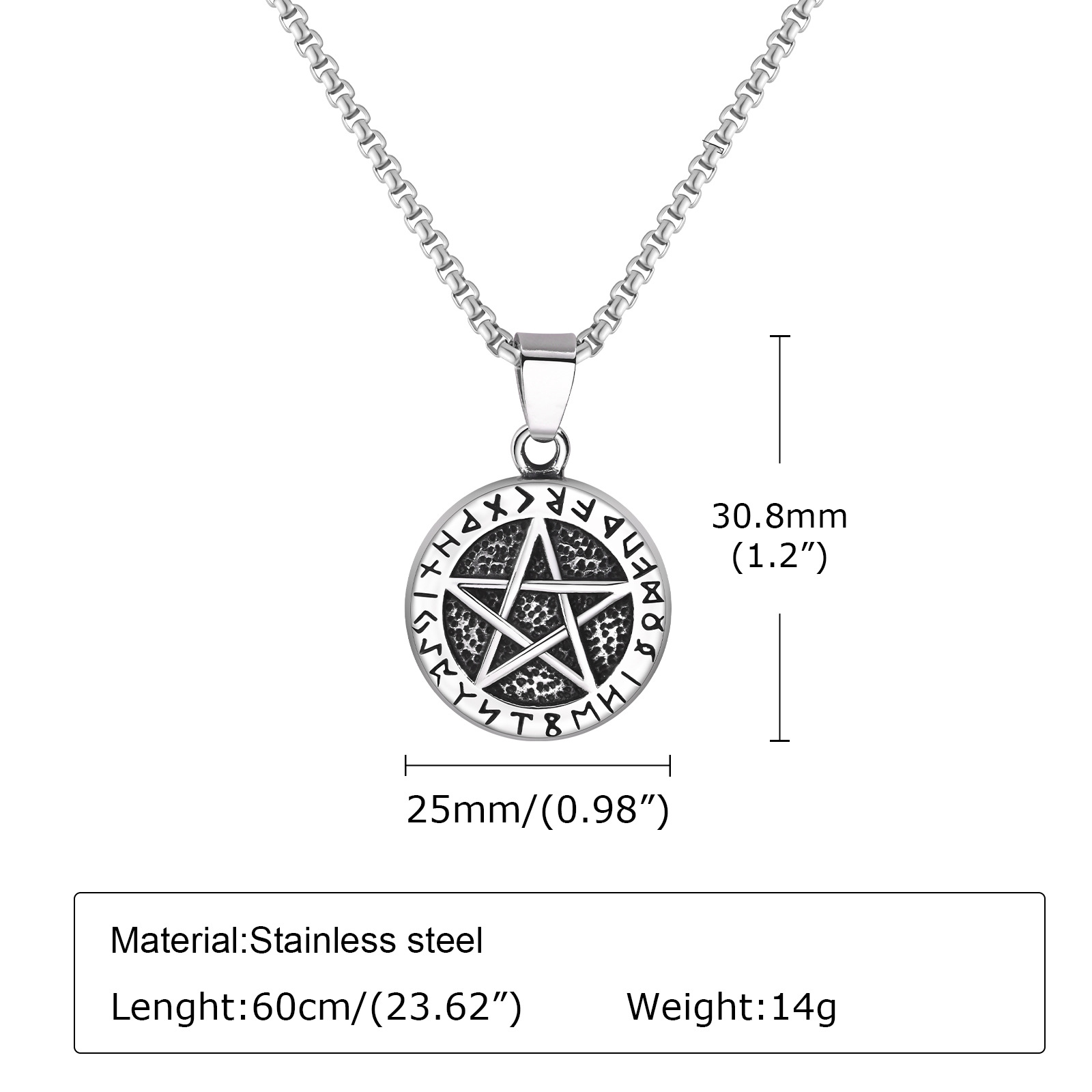 Pendant + Chain 60CM