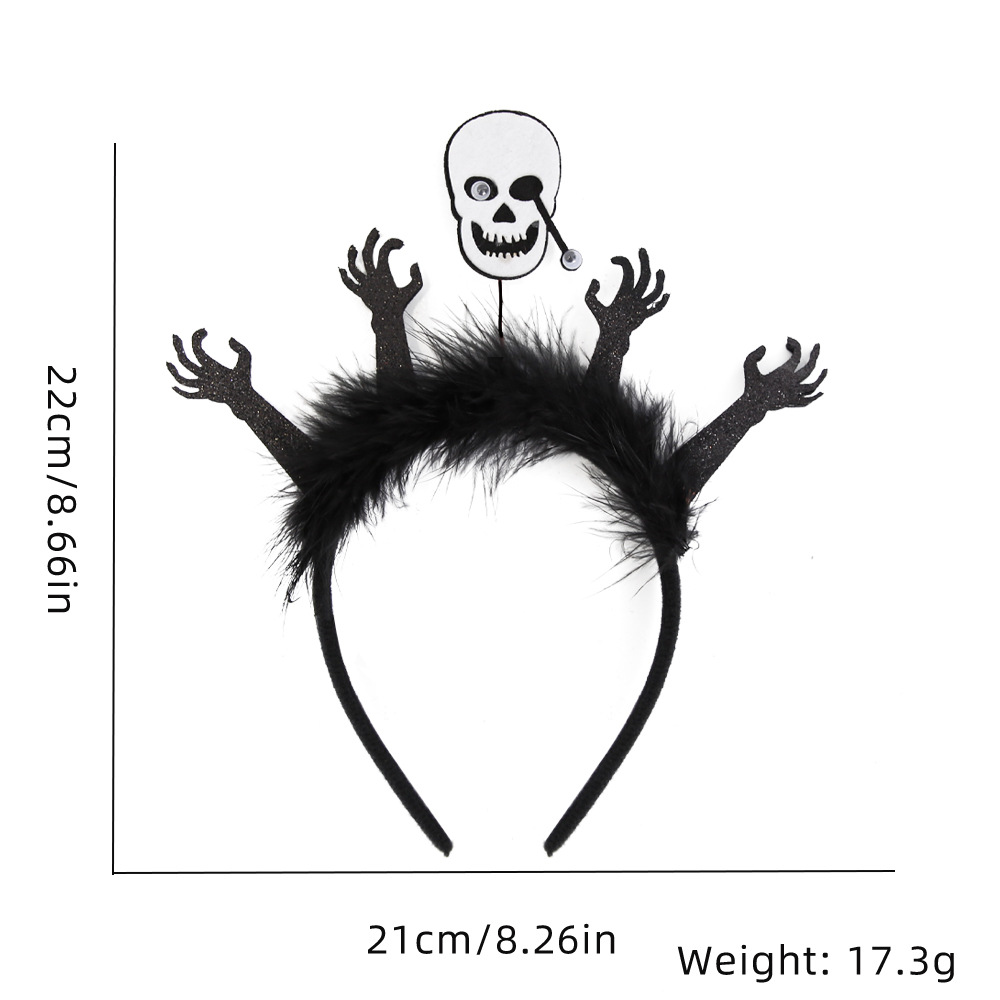 Black hair skull claw