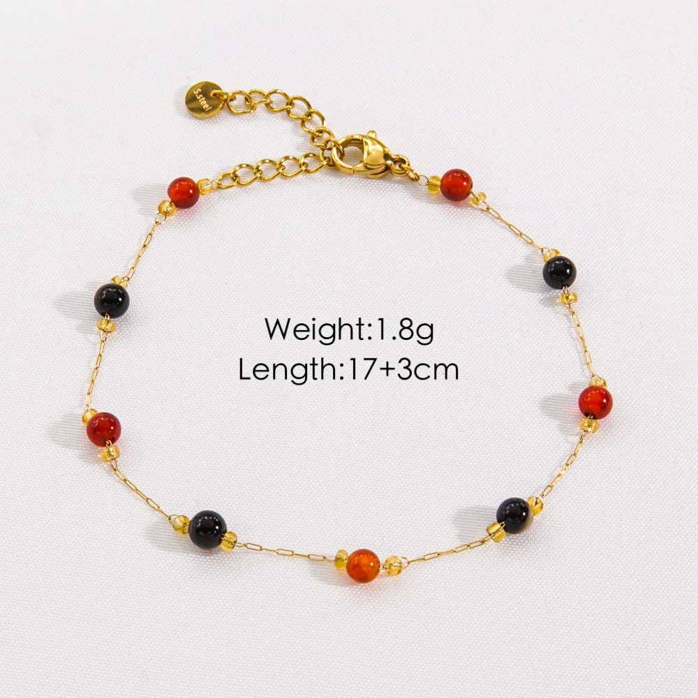 Mixed color agate-bracelet