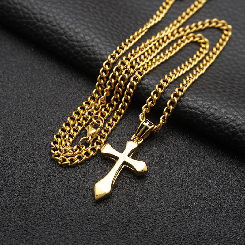 Gold with 55cm gold Cuban chain