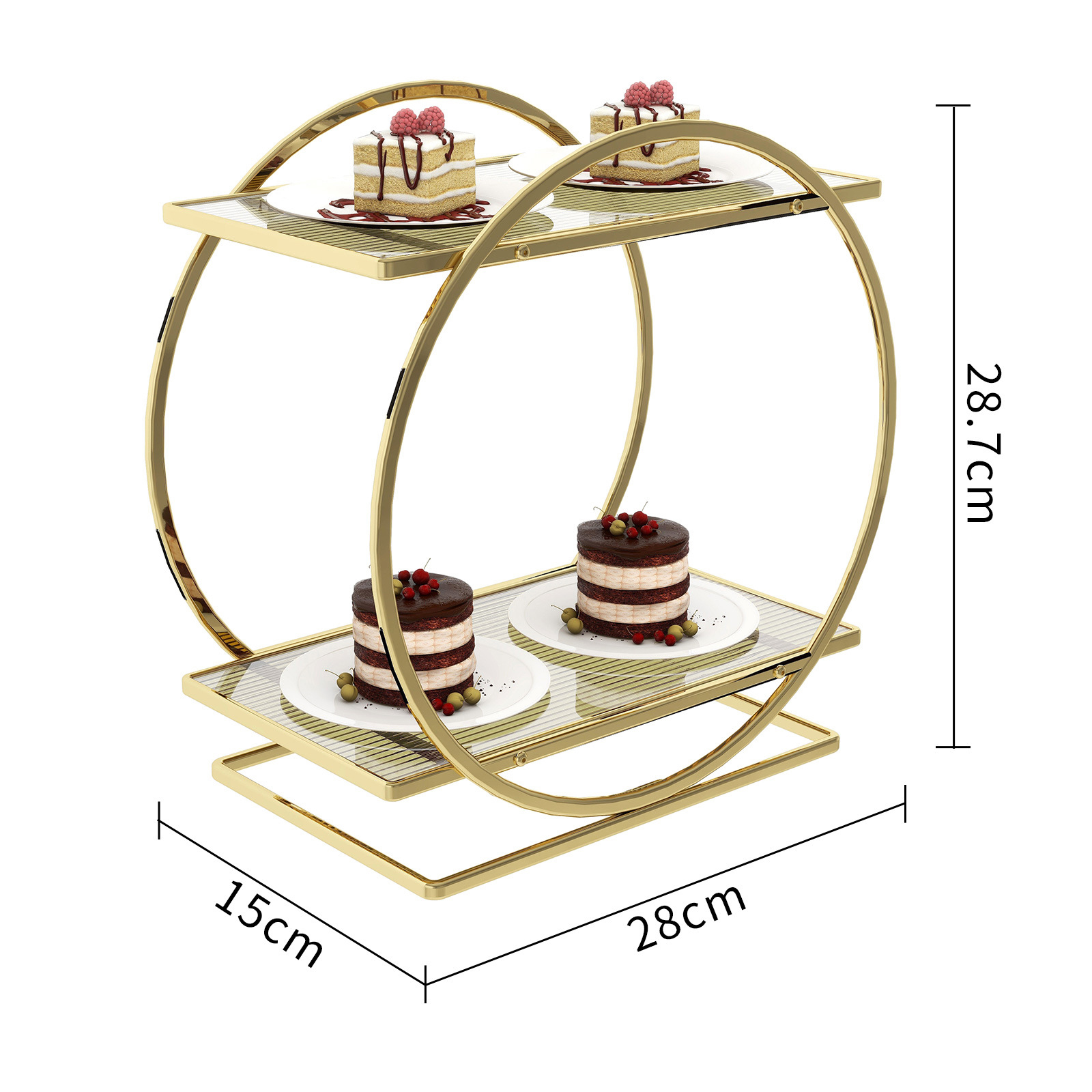 Gold round-tea ash