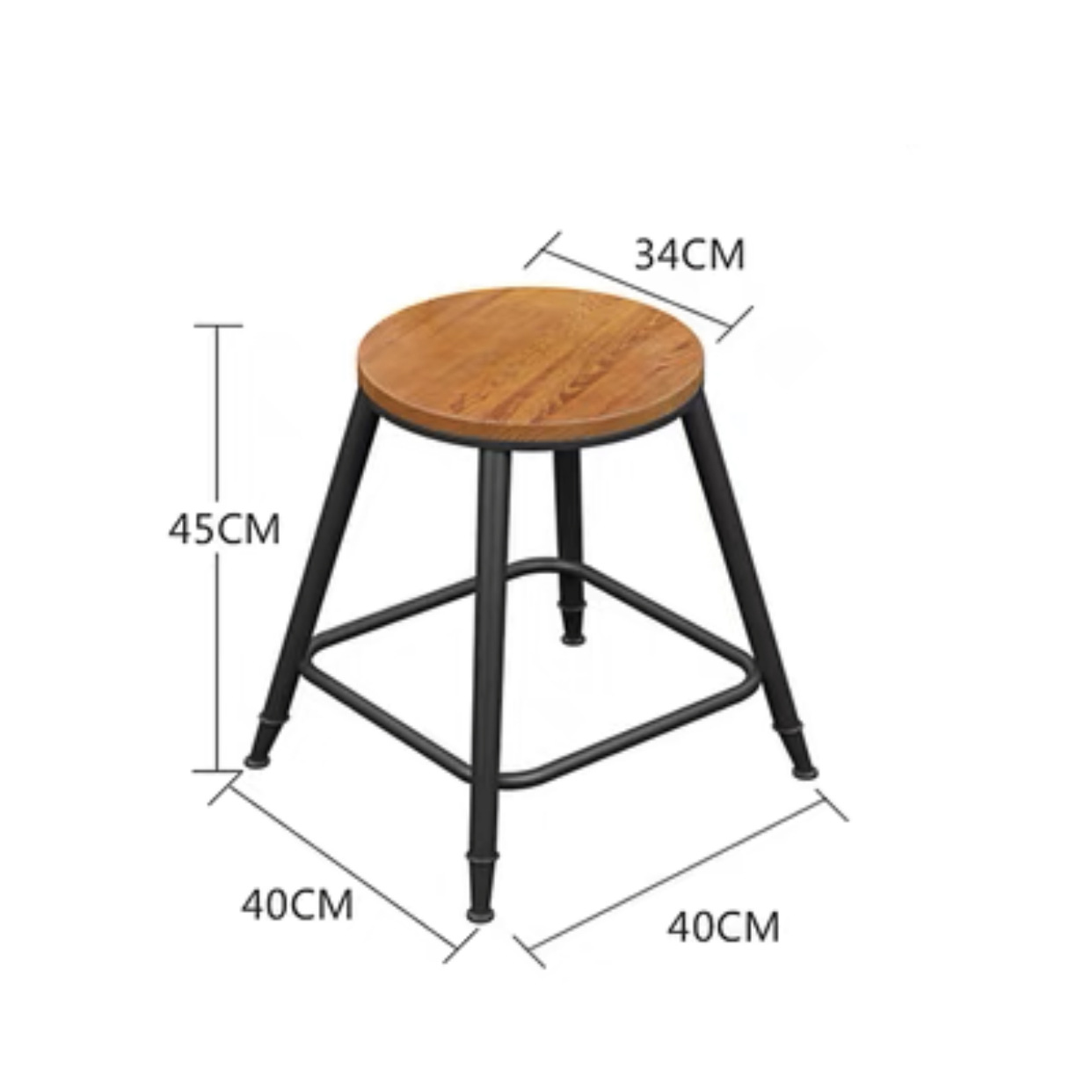 45cm wood seat