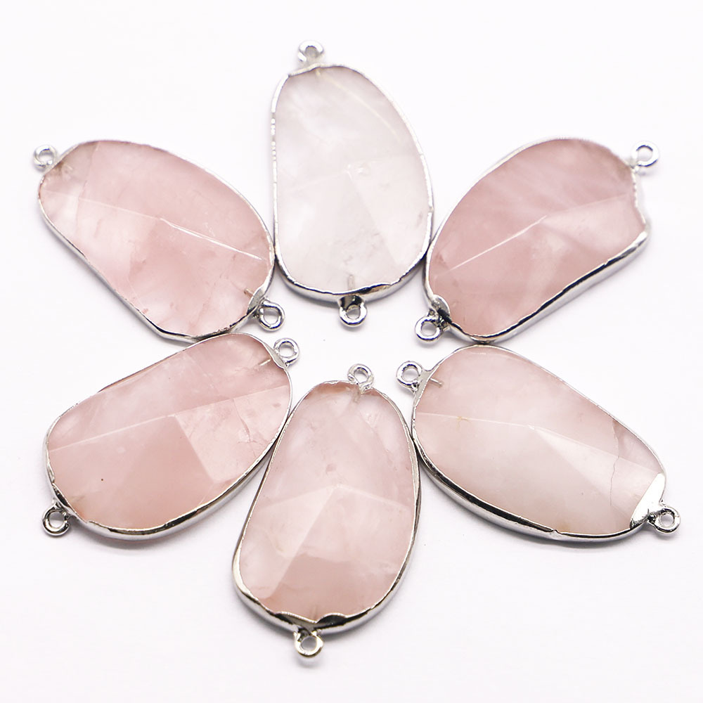 platinum color rose quartz