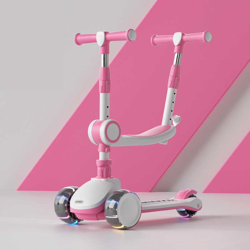 Pink seat music push handle