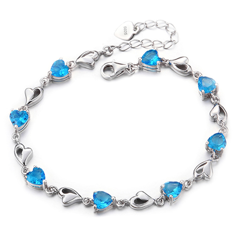 3:Blue topaz chain length :15  tail chain :3cm