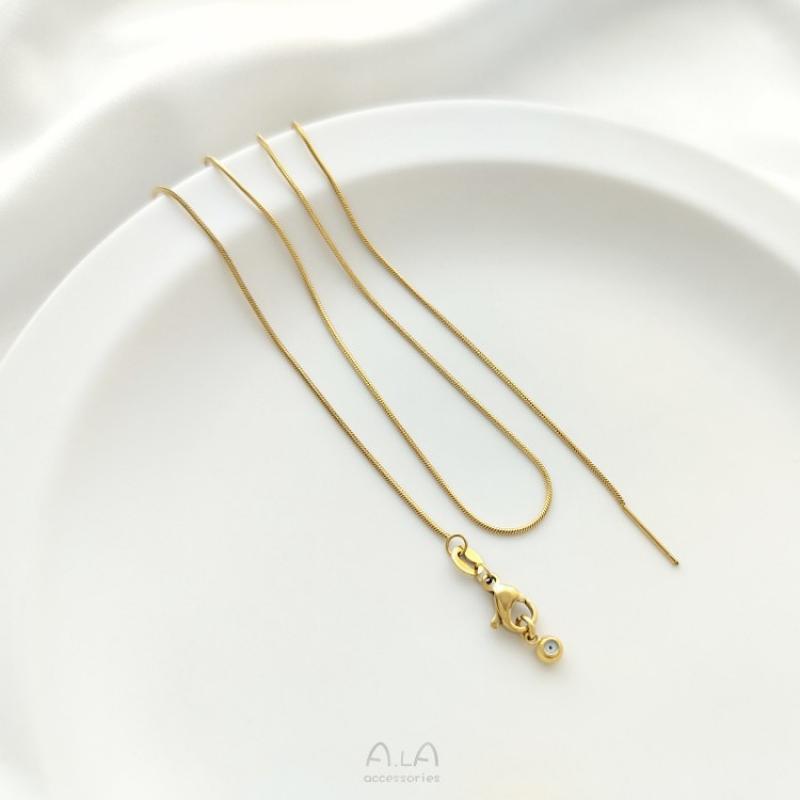 Golden Round Snake Chain