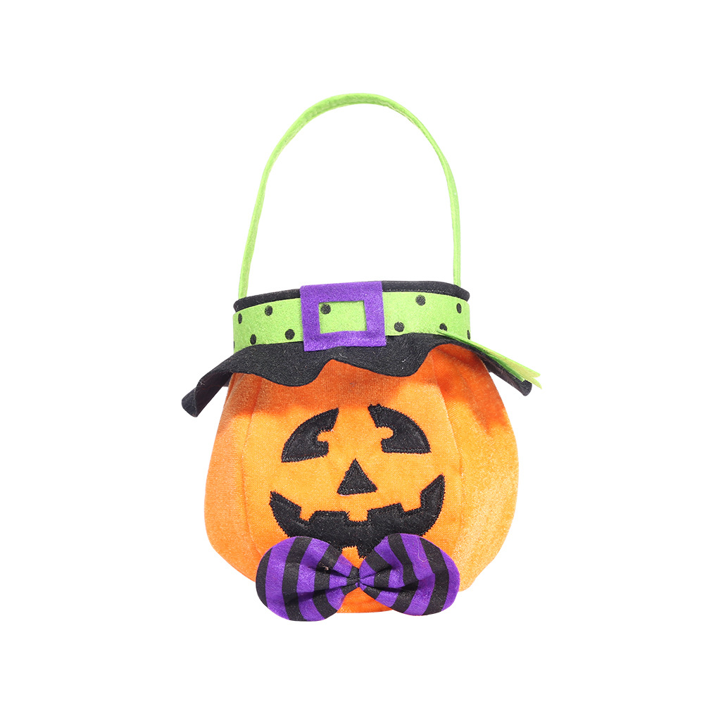 Cap round tote bag pumpkin style