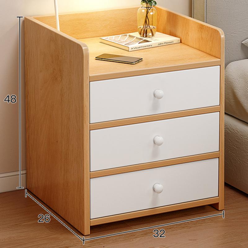 Three draws Nordic maple   white